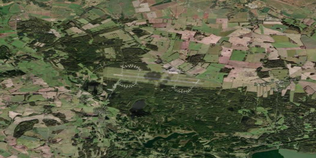 Satellitenbild Aarhus Airport