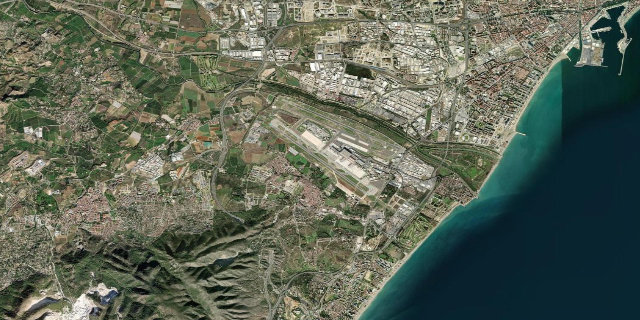 Satellitenbild Málaga Airport