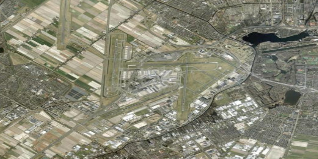 Satellitenbild Amsterdam Airport Schiphol