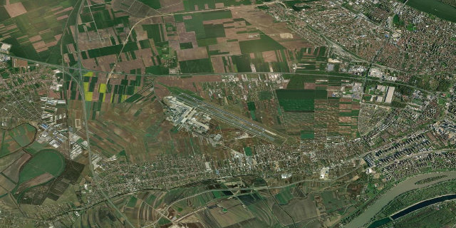 Satellitenbild Belgrade Nikola Tesla Airport