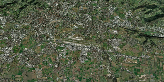 Satellitenbild Bergamo / Orio Al Serio Airport