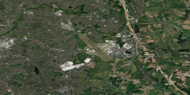 Satellitenbild Birmingham International Airport