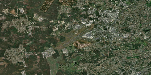 Satellitenbild Bordeaux-Mérignac Airport