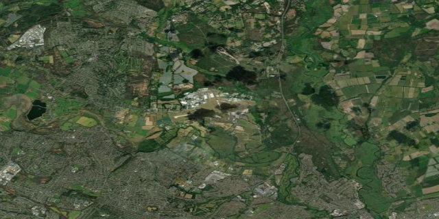 Satellitenbild Bournemouth Airport