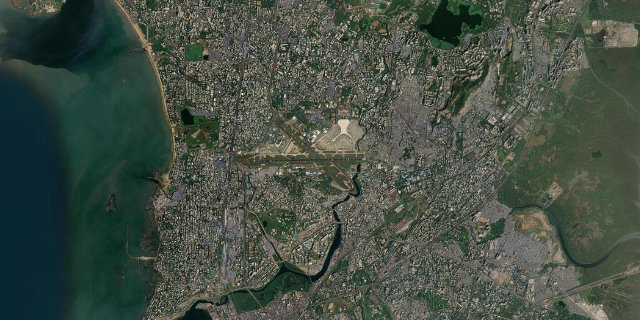 Satellitenbild Chhatrapati Shivaji International Airport
