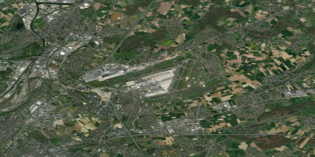 Satellitenbild Brussels Airport