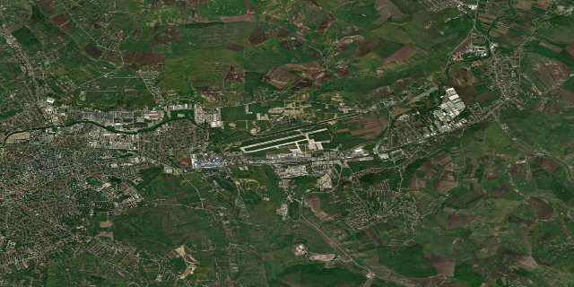Satellitenbild Cluj-Napoca International Airport