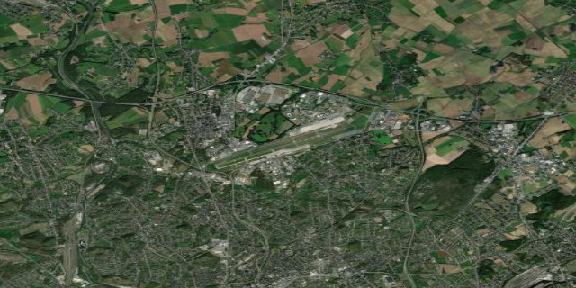 Satellitenbild Brussels South Charleroi Airport