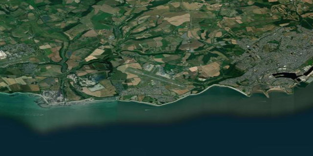 Satellitenbild Cardiff International Airport