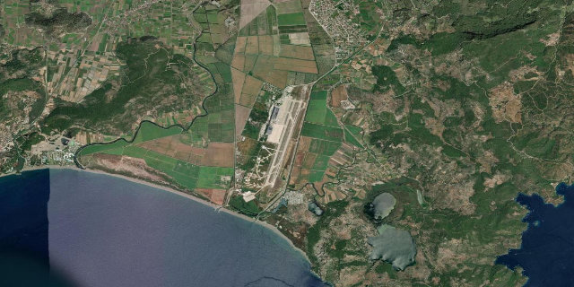 Satellitenbild Dalaman International Airport