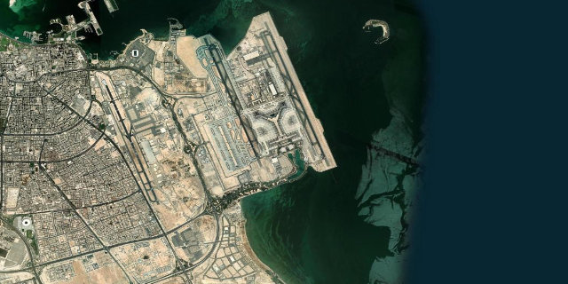 Satellitenbild Hamad International Airport