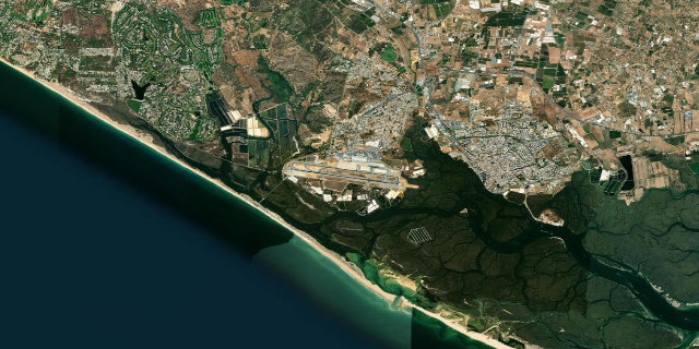 Satellitenbild Faro Airport