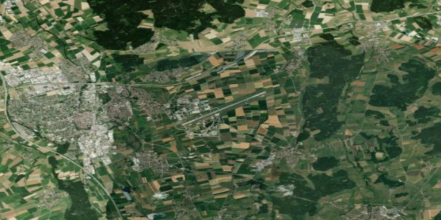 Satellitenbild Memmingen Allgau Airport