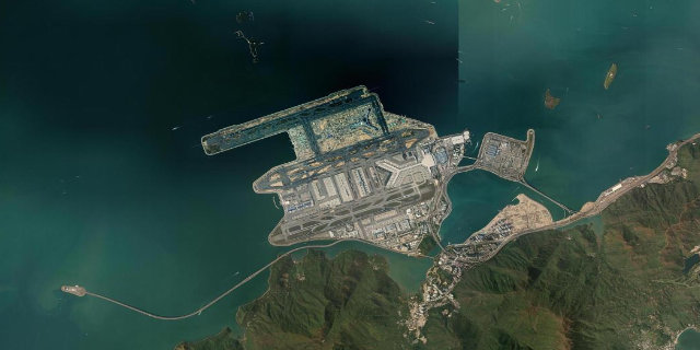 Satellitenbild Chek Lap Kok International Airport