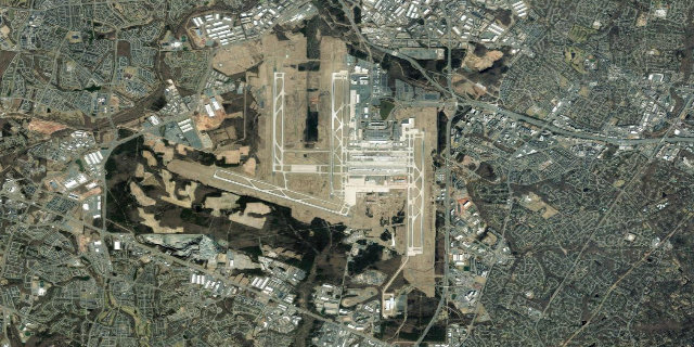 Satellitenbild Washington Dulles International Airport