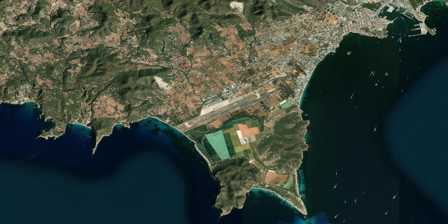 Satellitenbild Ibiza Airport