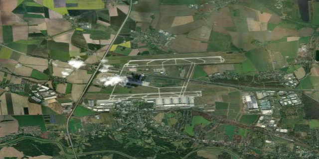 Satellitenbild Leipzig Halle Airport