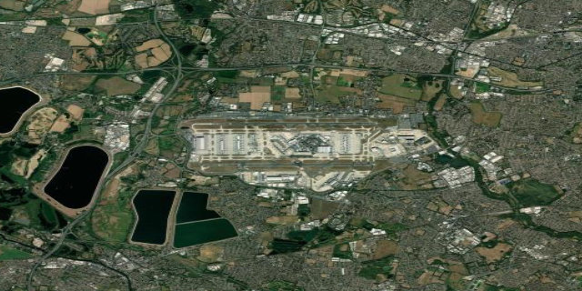 Satellitenbild London Heathrow Airport