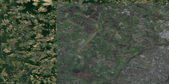 Satellitenbild Limoges Airport