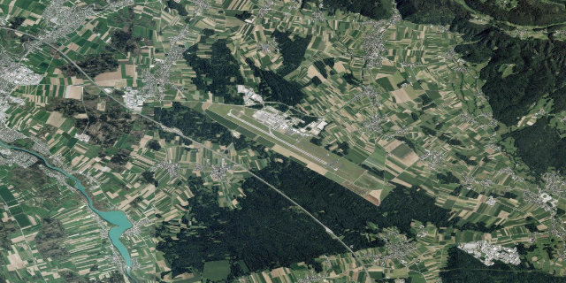 Satellitenbild Ljubljana Jože Pučnik Airport