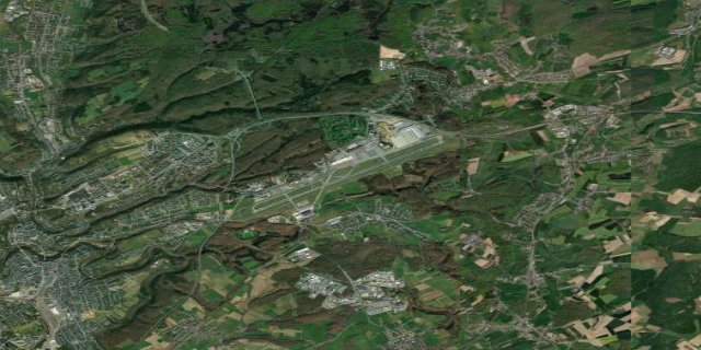 Satellitenbild Luxembourg-Findel International Airport