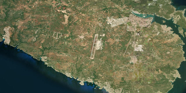 Satellitenbild Menorca Airport