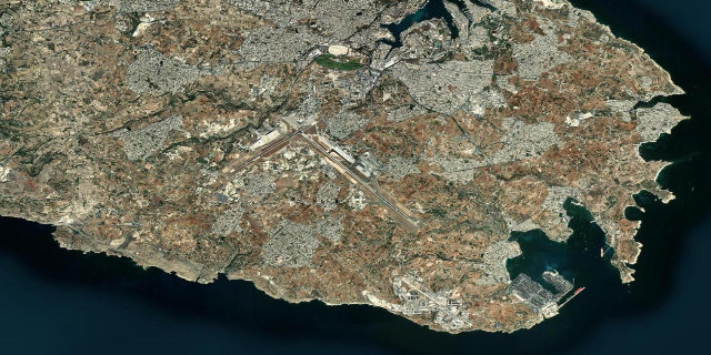 Satellitenbild Luqa Airport