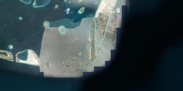 Satellitenbild Malé International Airport
