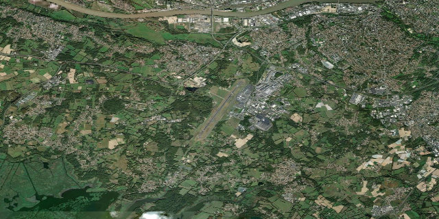Satellitenbild Nantes Atlantique Airport