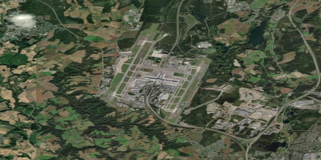 Satellitenbild Oslo Gardermoen Airport