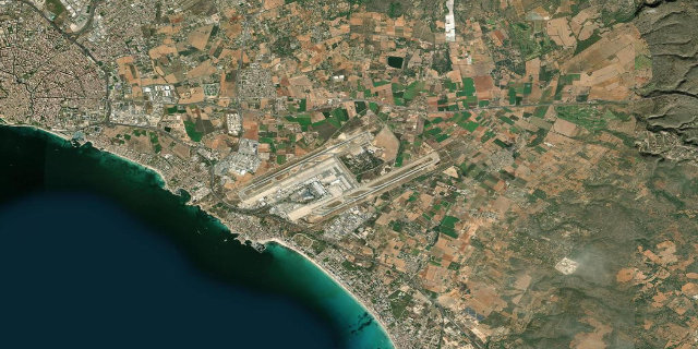 Satellitenbild Palma De Mallorca Airport