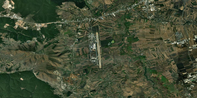 Satellitenbild Priština International Airport