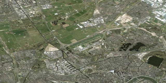 Satellitenbild Rotterdam Airport