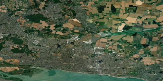 Satellitenbild Southend Airport