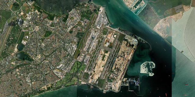 Satellitenbild Singapore Changi International Airport