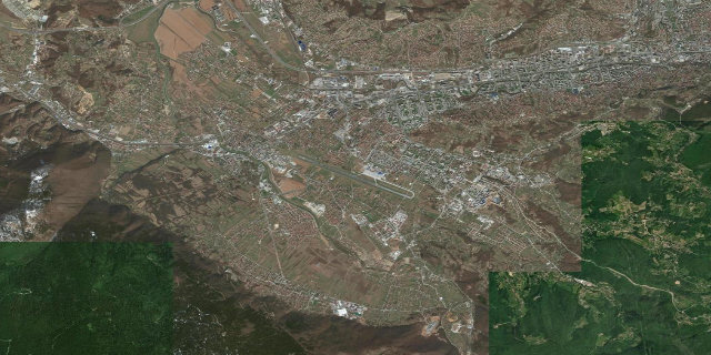 Satellitenbild Sarajevo International Airport