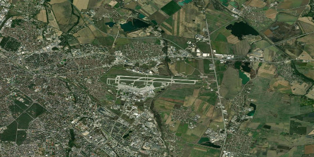Satellitenbild Sofia Airport