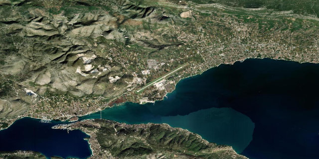 Satellitenbild Split Airport