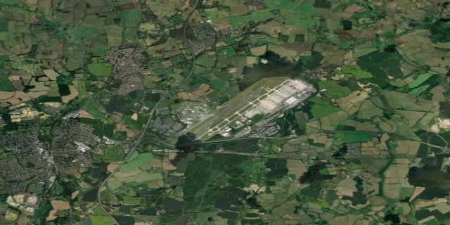 Satellitenbild London Stansted Airport