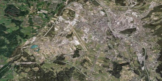Satellitenbild Salzburg Airport