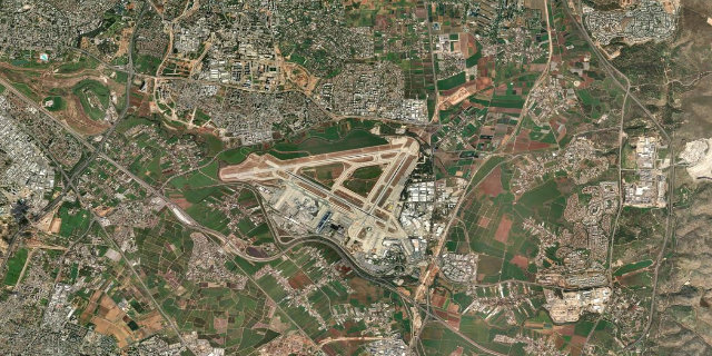 Satellitenbild Ben Gurion International Airport