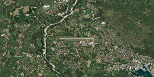 Satellitenbild Trieste / Ronchi Dei Legionari