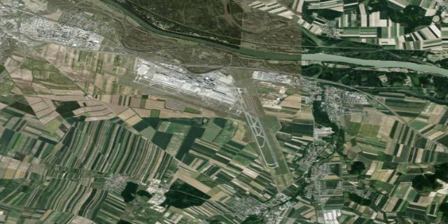 Satellitenbild Vienna International Airport