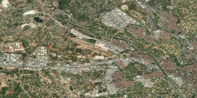 Satellitenbild Valencia Airport
