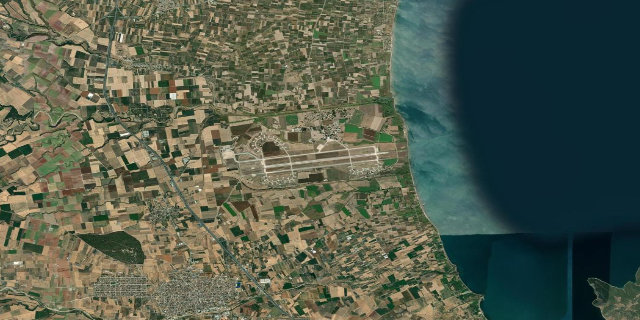 Satellitenbild Nea Anchialos Airport