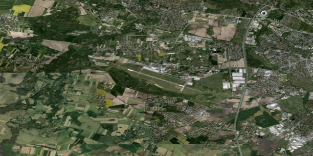 Satellitenbild Copernicus Wrocław Airport