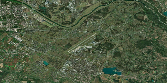 Satellitenbild Zagreb Airport