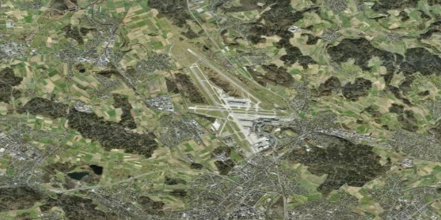 Satellitenbild Zürich Airport