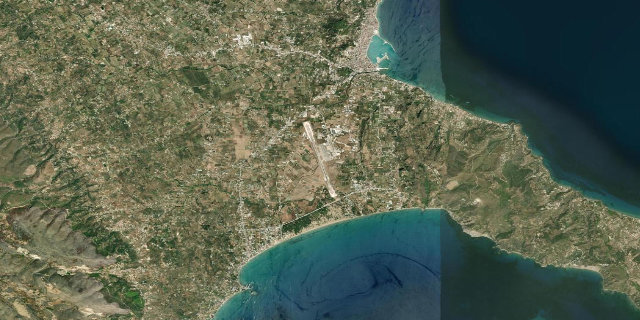 Satellitenbild Dionysios Solomos Airport